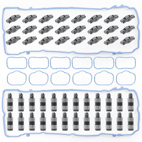 Cheyia Rocker Arm and Lifter Kit w/Gasket for Jeep Grand Cherokee Wrangler Chrysler 200 300 Dodge Challenger Charger Journey Grand Caravan Ram 1500 V6 3.6L Pentastar Replace 5184296AH 5184332AA