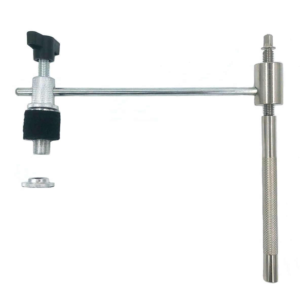 Cymbal Hi-Hat Tamburin Percussion Zubehör Mount Arm Montage L-Rod mit Bass Drum Hoop Clamp für Snare Drum Effekt