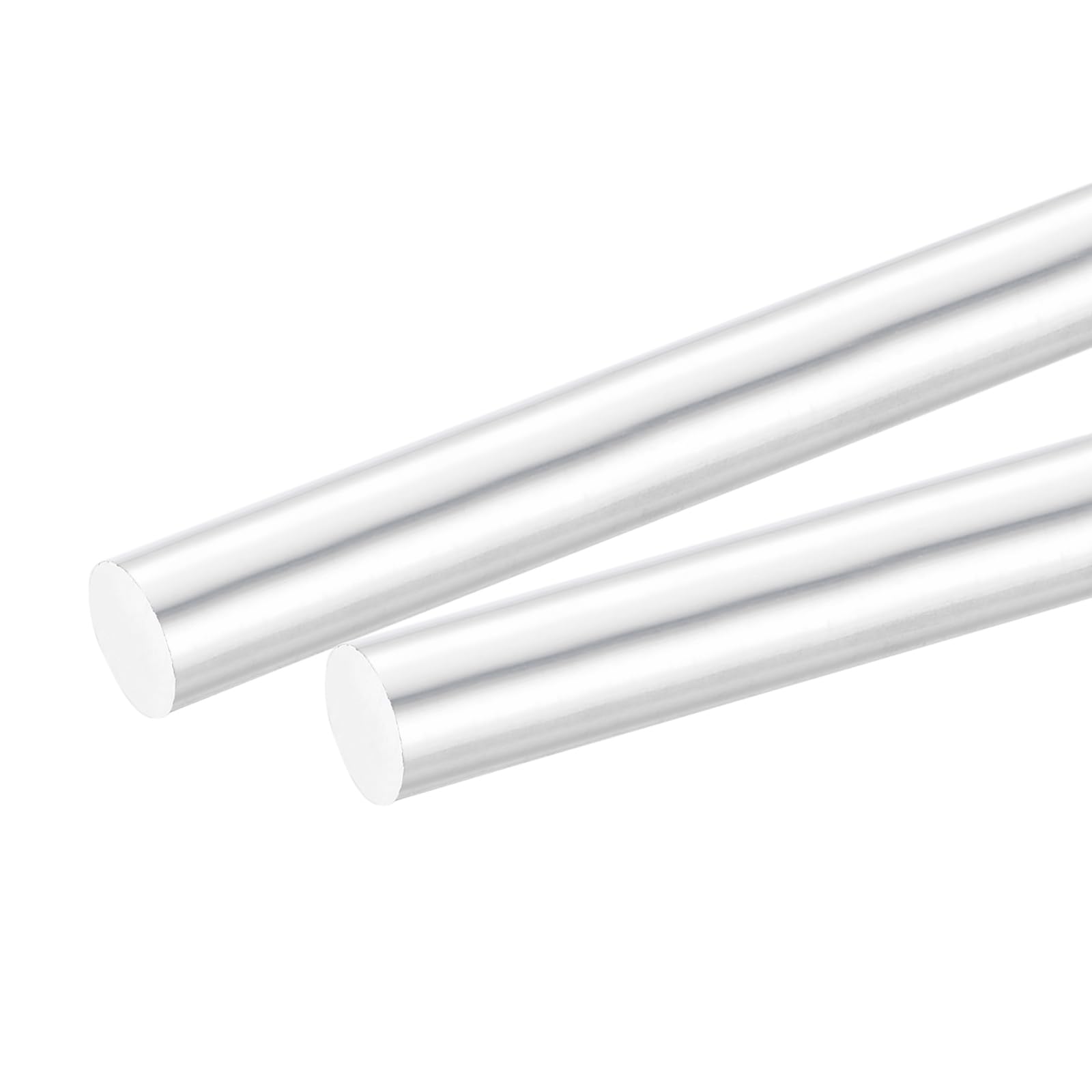 QUARKZMAN Barre Ronde En Aluminium Plein Diamètre 12mm Longueur 300mm Barre Pour Tournage Pour Bricolage Lot De 2