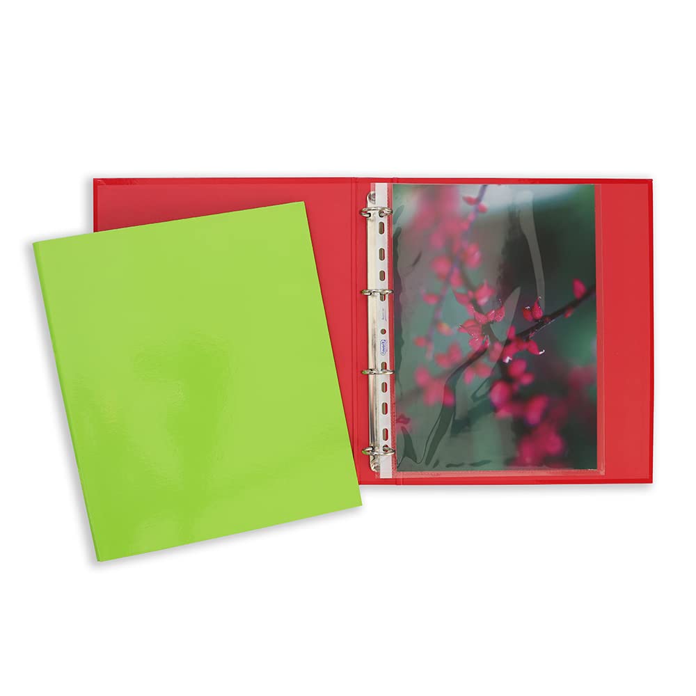 Raccoglitore Ad Anelli Favorit Sprint - Cartone, 22x30 Cm, 4 Anelli 30 Mm, Azzurro - Foto 6