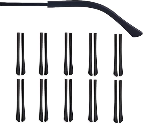 Puntas de extremo de lentes de repuesto, calcetines de silicona antideslizantes para las orejas, funda de tubo, puntas de templo para piernas de