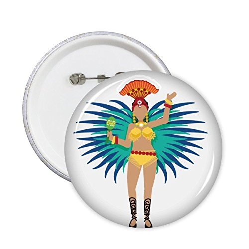 Pins Samba Brésil Hula XL - Solution simple pour personnaliser vêtements et sacs tristes