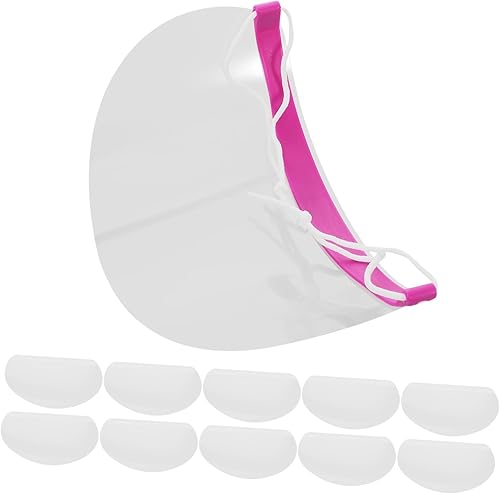 SAFIGLE 50Pcs Adjustable Transparent Eye Covers for Haircuts and Eyelash Extensions Protective for Salon Use Comfortable Fit with Elastic Band