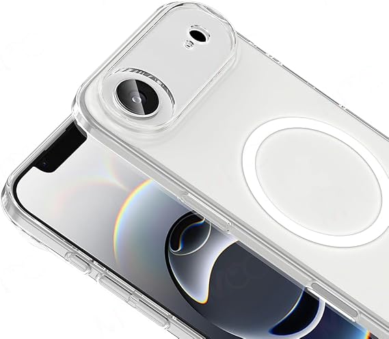 Apple iPhone 17 Air İçin Kamera Korumalı Manyetik Şarj Özellikli Şeffaf Demy Sert PC Kapak