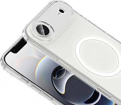 Apple iPhone 17 Air İçin Kamera Korumalı Manyetik Şarj Özellikli Şeffaf Demy Sert PC Kapak