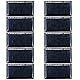 Packung mit 10 ZONADAH 125ma 1V Mini Solar Panel Kit, Batter Charger, DIY Home, Science School Projekte, Camping, Angeln, Wandern Outdoor Garten Licht Ladewerkzeuge