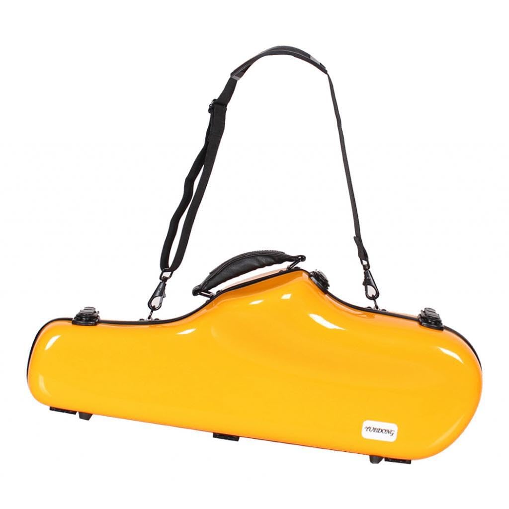 WUUISDNX Custodia resistente per sassofono con tracolla per musicisti che proteggono i sassofoni contralto durante i viaggi. Borsa portatile per sassofono , giallo , 62x24x14cm