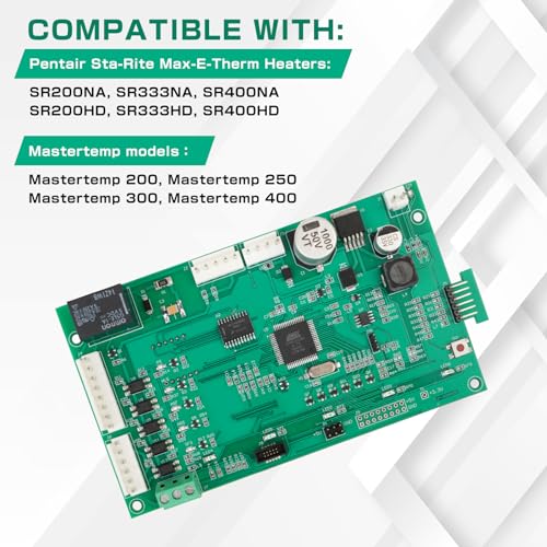 42002-0007S Control Board Kit with Switch Pad Replacement# 472610Z Compatible with Mastertemp Max-E-Therm Pentair Pool & Spa Heaters Compatible with All NA LP Series Models