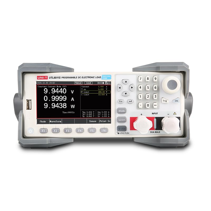 Ut Instrument Display UNI-T UTL8500X Series Programmable DC Electronic Load Instrument User ...