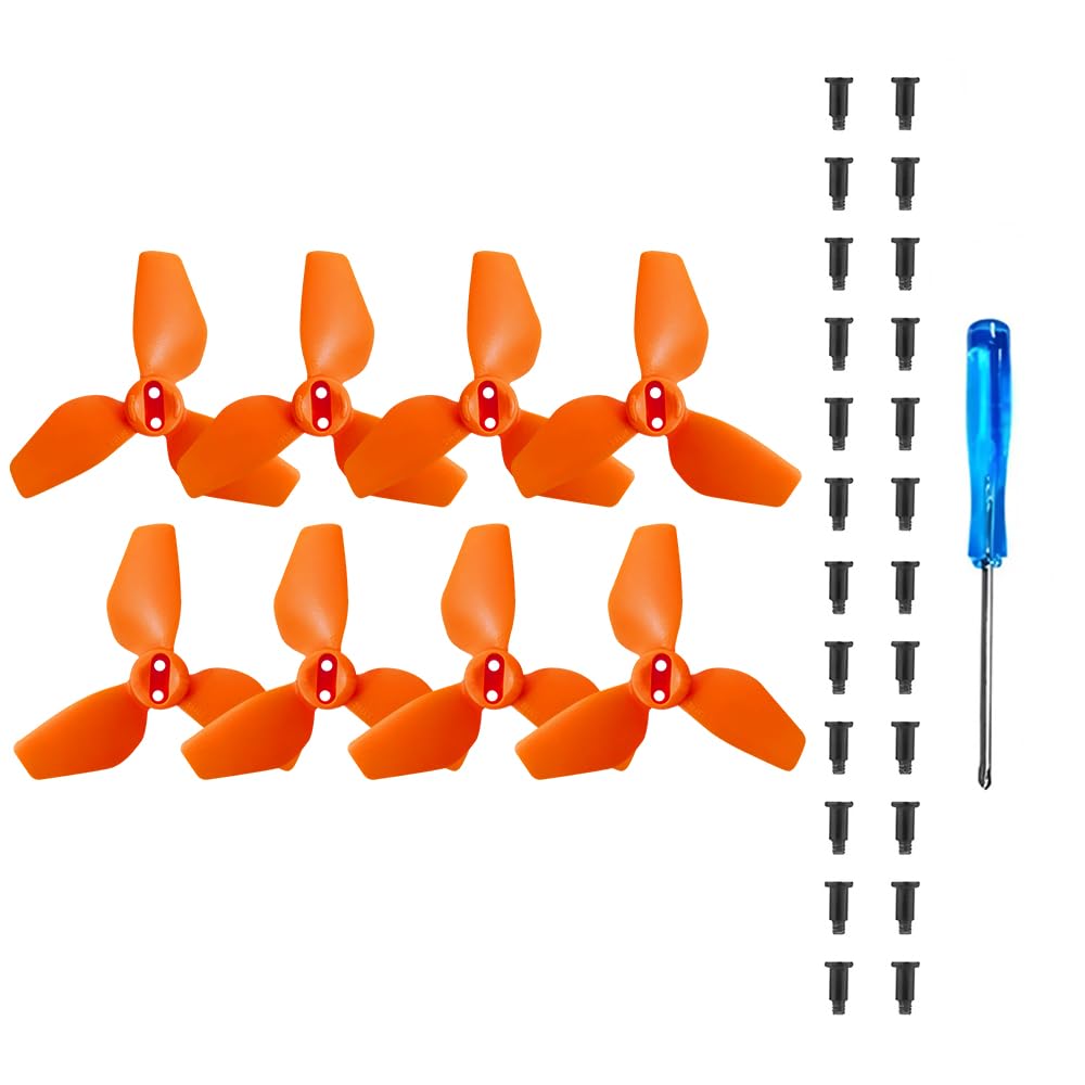 ZYGY 8PCS Propellers for DJI NEO Drone Accessories Pocket Quadcopter Aerial Drone 2016S Paddles (Orange)