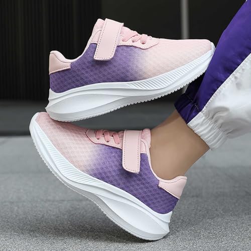Girls Sneakers Lightweight Breathable Athletic Shoes for Kids Casual Running Sports Footwear Comfortable Kids'4