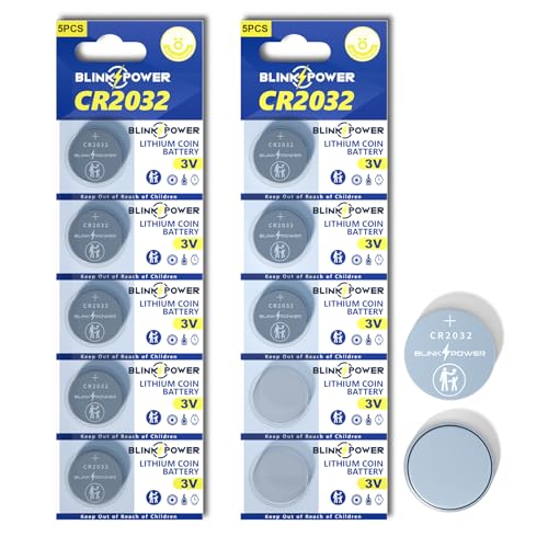 Blinkspower CR2032 Lithium Coin Battery, 10 Pack