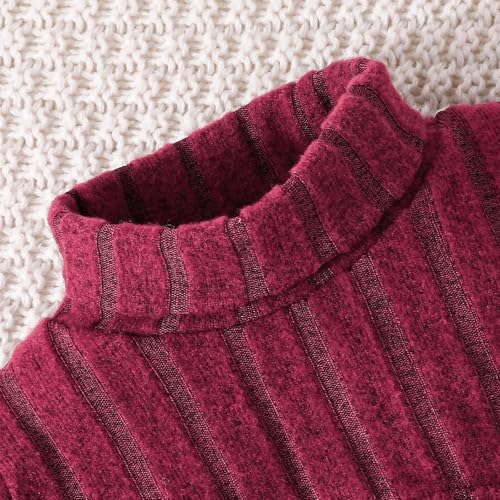 Toddler Girl Knit Sweater Dress Set With Suspenders Casual Winter Outfit For Baby 6 Months To 3 Years4