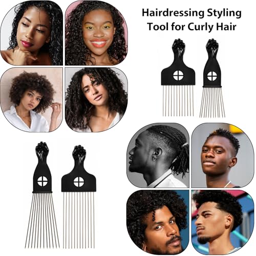 Set de 5 Peines Afro para Hombres y Mujeres miniatura 7