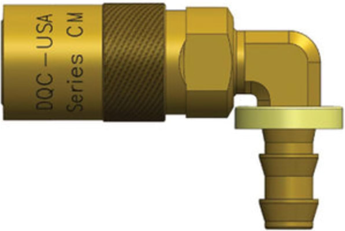 Dixon 4CM9B4-B-E 1/2" Mold Cplr, 1/2" P-Loc 90 Unval Brass (200206-4)