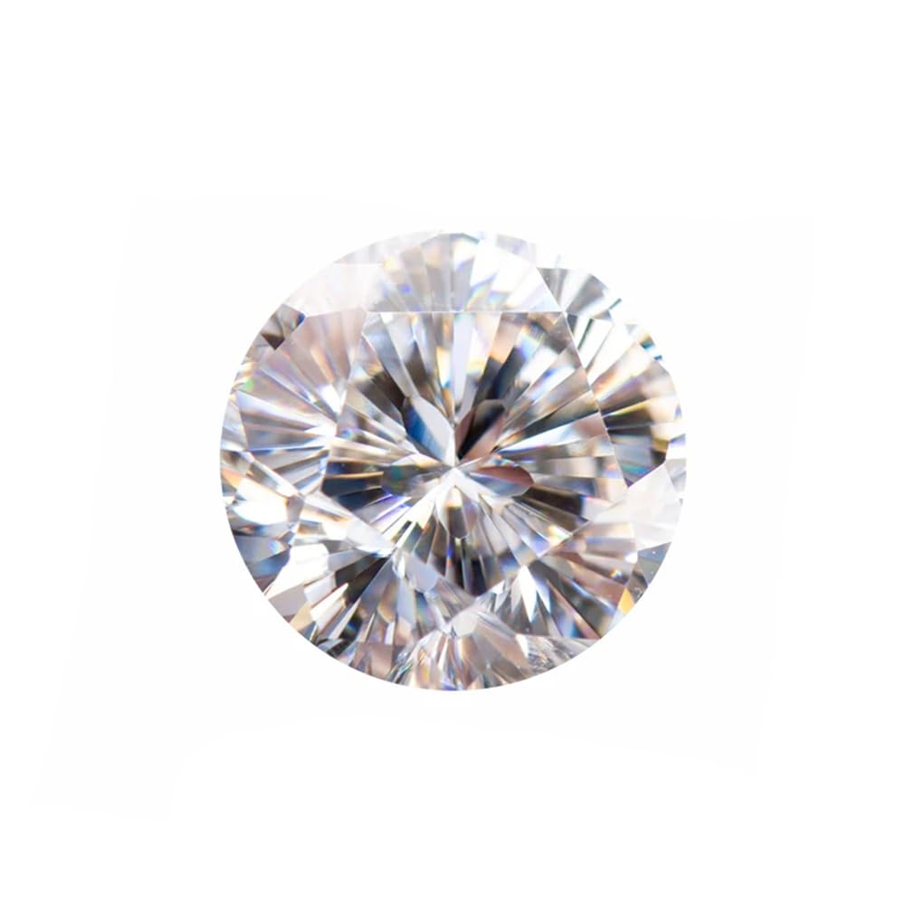 Luźny moissanit, Pierścionek z wisiorem koralików Moissanite Round D Color Flower Cut VVS1 certyfikatem GRA
