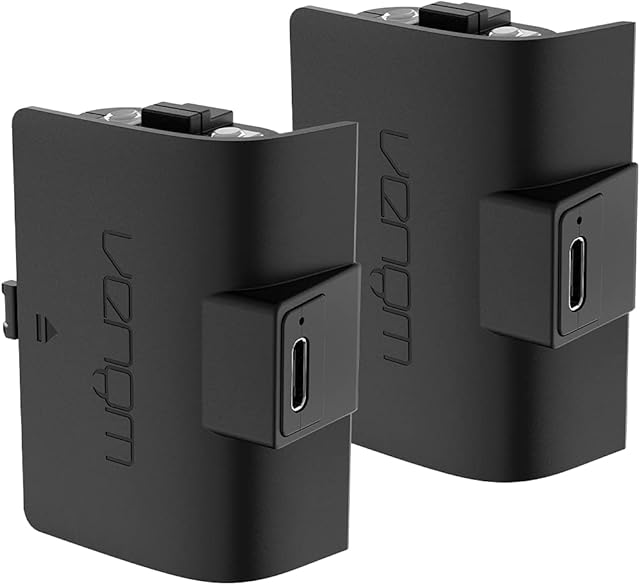 Venom Xbox Controller Rechargeable Battery Twin Pack - Black (Xbox Series X & S / Xbox One)