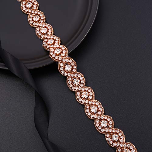 Crystal Wedding Belt Bridal Belt Bridesmaid Sash with Rhinestones Pearls for Women Dress Accessories3
