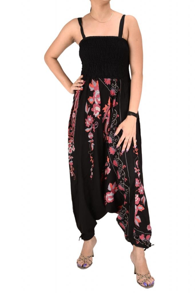 SNS Jumpsuit Printed Rayon with Adjustable Strap