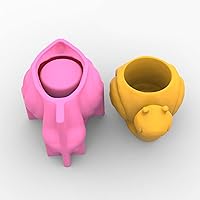 Vista 5 de appuivbt Molde de resina de caracoles animales epoxi para macetas, plantas suculentas, maceta, moldes de cemento, florero, molde de arcilla