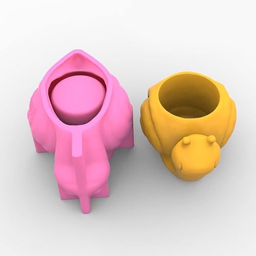 Miniatura 5 de appuivbt Molde de resina de caracoles animales epoxi para macetas, plantas suculentas, maceta, moldes de cemento, florero, molde de arcilla de