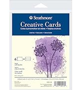 Strathmore Creative Cards, Ivory with Deckle Edge, 5x6.875 inches, 6 Pack, Envelopes Included - C...