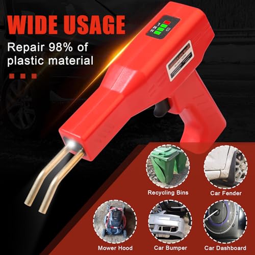 Image of ATOLS Upgraded 220W Cordless Plastic Welder, 1000PCS Staples, USB Rechargeable Cordless Car Bumper Repair Kit with 5000mAh Battery,Hot Stapler Kit, Plastic Welding Kit, Plastic Repair Kit
