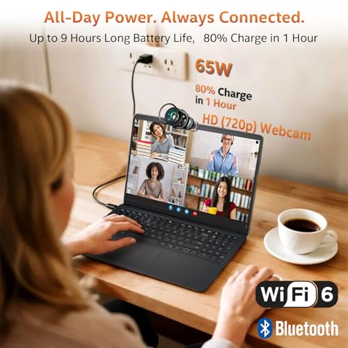 Image of Dell 15 Laptop DC15250 Touchscreen for Business & Student,13th Gen Intel Core i7-1355U (Up to 5.0GHz), 15.6 inch FHD, Windows 11 Pro, Copilot AI, WiFi 6 & BT(32GB RAM | 1TB SSD)