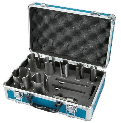 Makita D-51281 10 Piece TCT Holesaw Kit, 1 W, Blue
