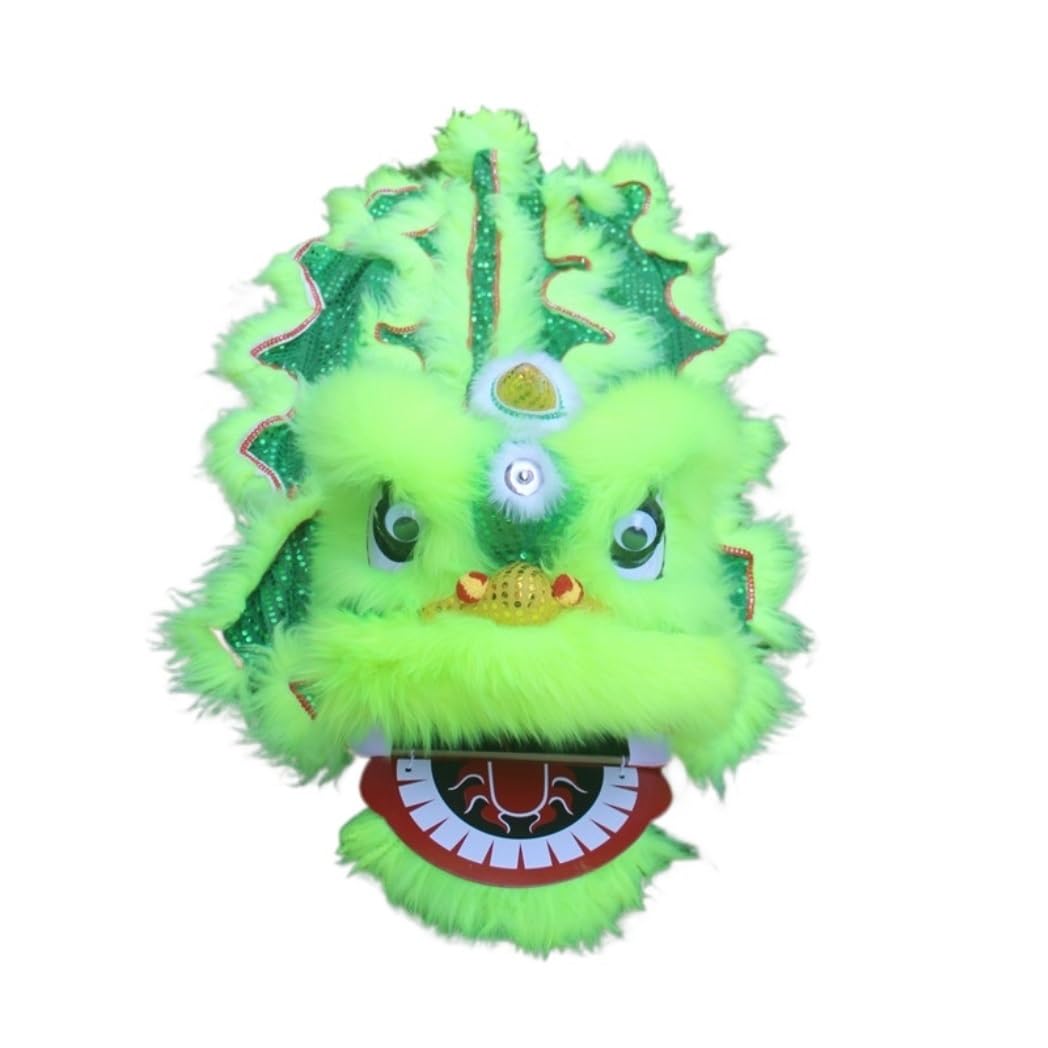 Krxsobnv J Lion Dance Clothes, Head Traditional Lion Dance Chinese Folk Art Dragon Performance Outdoor Sports