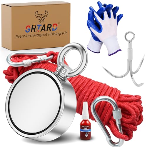 Grtard D75-3 Fishing Magnet Kit With 1000Lbs(453Kg) Strong Magnet cover