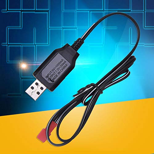 Tbest USB Charging Cable for Huina 1573 Electric Toy Remote Control Alloy Engineering Car Toy Vehicle(beige) - Image 2