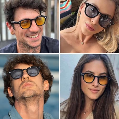 Retro Round Sunglasses for Men Women Vintage Trendy Circle Style UV400 Lenses Unisex Sun Glasses3