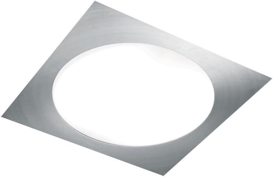 Jesco Lighting CTC607M Carre Ceiling and Wall Mount Light, Satin Nickel, Medium
