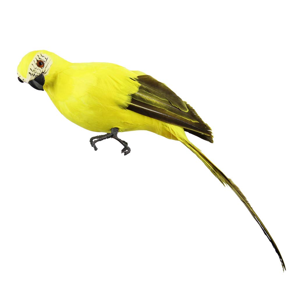 Fan-Ling Colorful Fake Parrots,Artificial Birds Model Outdoor Home Garden Lawn Tree Decor,Garden Yard Outdoor Indoor Art Crafts Decor,Cute Craft Decorative Ornaments for Home Table Decoration (D)