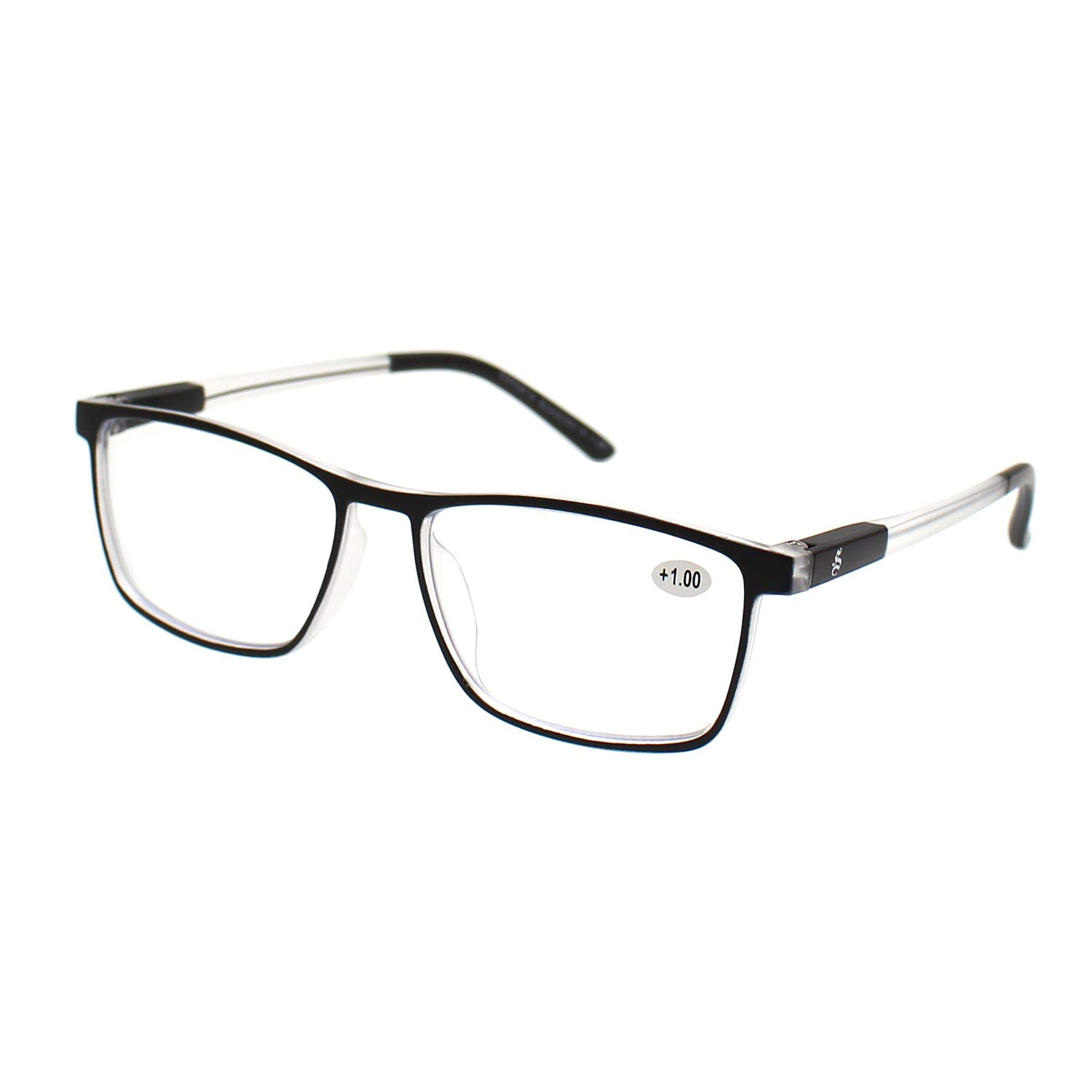 Esperto Readers Wood Reading Glasses - Blue Cut Lens With Antireflection & Ultra Light Weight For Men & Women +1.00 to +3.00 Power- Black (+2.75)