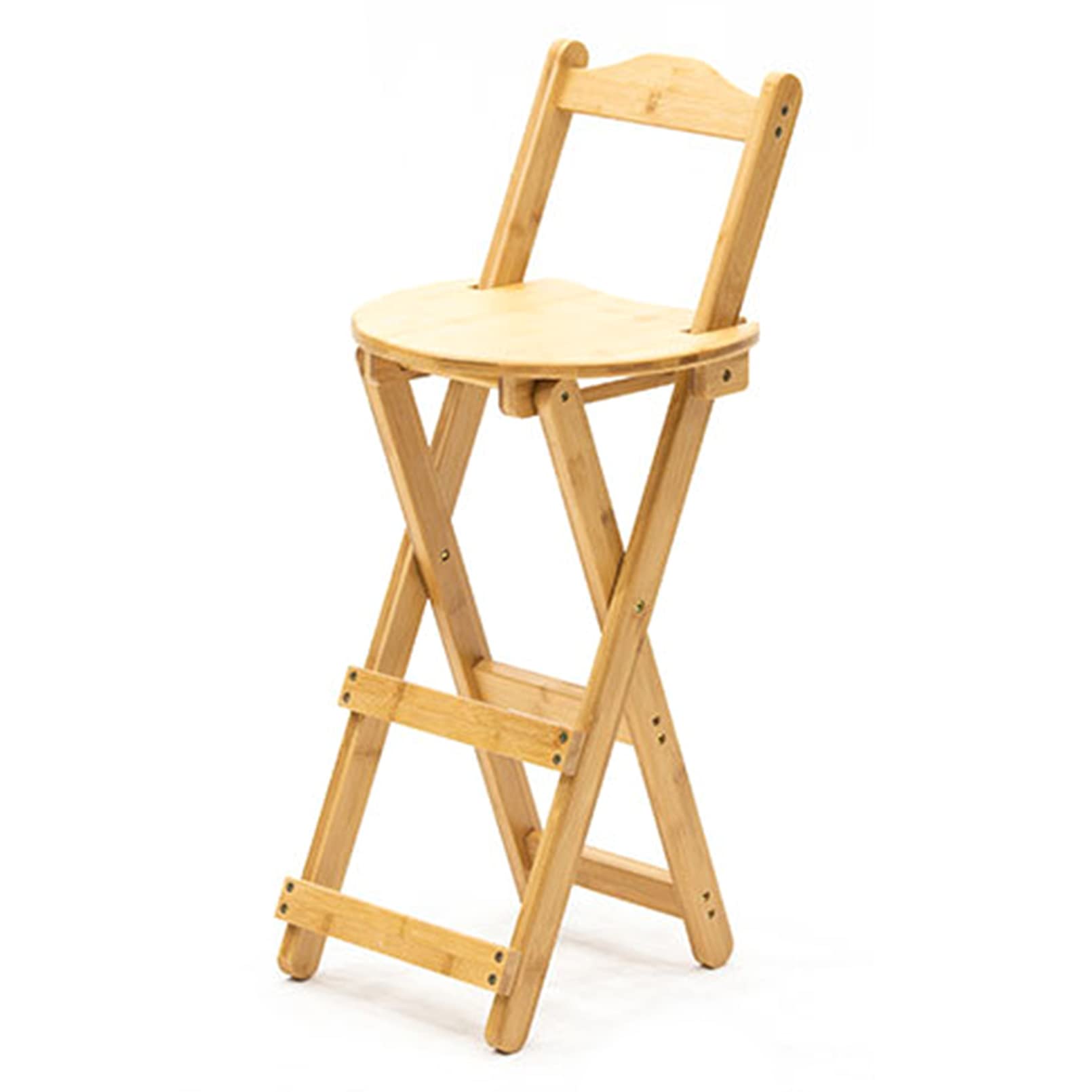 Chaise de salle à manger pliante en bois avec repose-pieds pour bar