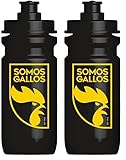 ISOSTAD Isostar Bidón Somos Gallos, Tapón Hermético, Versatilidad Deportiva, Negro, 600 ml (Paquete de 2)