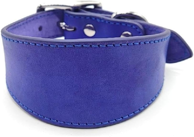 IOOOFU Wide Padded Dogs Collar Genuine Leathers Puppy