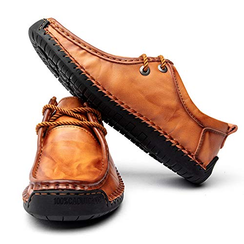 Men's Penny Loafers Summer Lightweight Moccasin Driving Footwear Fashionable Lace Up Flats Boat Shoes2