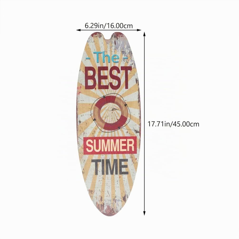 Kisangel 3 Segni di Tavola Surf in Legno Appendere alla Parete per Tavola Surf Appendere alla Parete per Decorazioni Estive per Feste in Casa