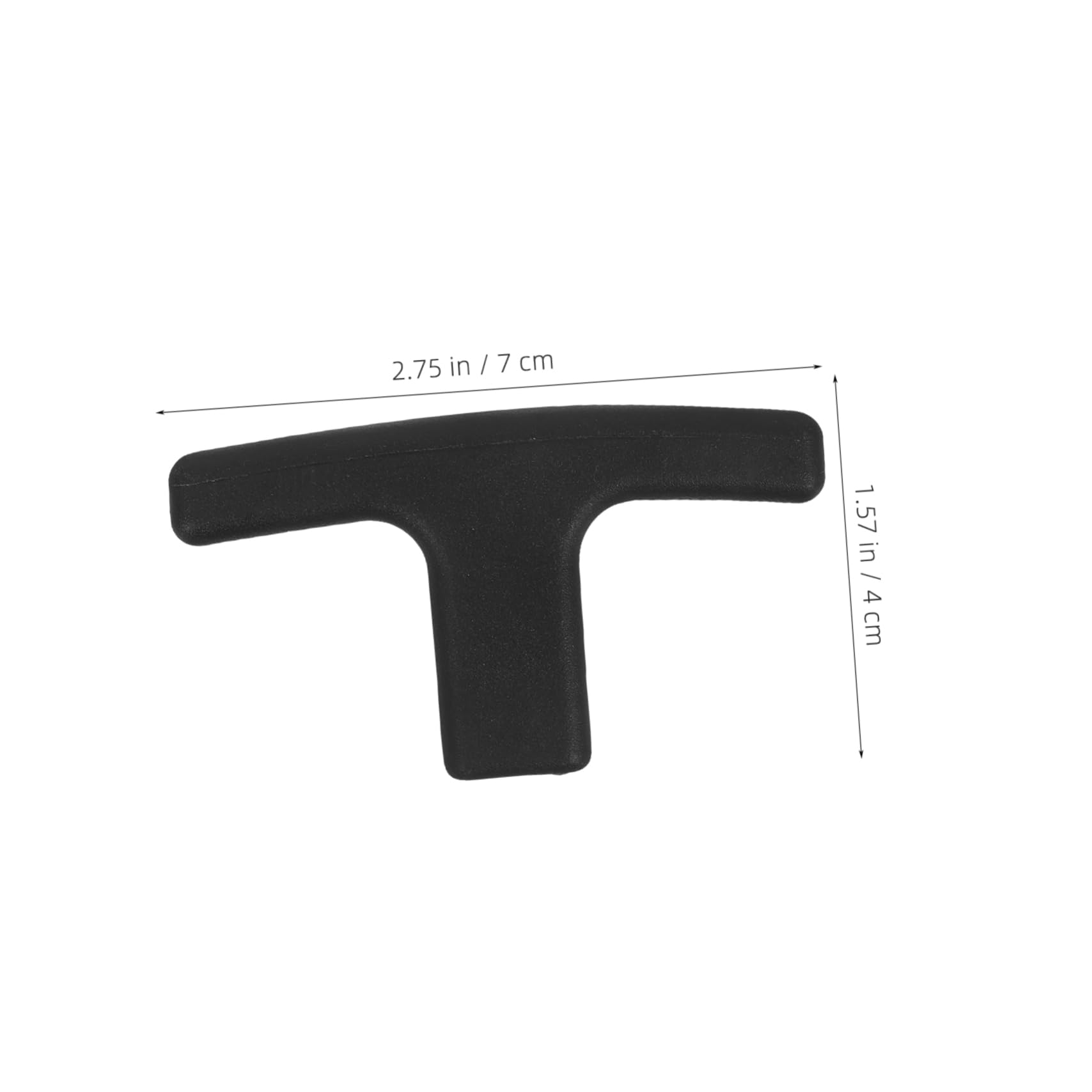 PRETYZOOM Replacement Plastic T Handle Assembly for Waste Valve Lawn Mower Matte Finish Versatile T Shape Handle for Furniture and Cabinet Use