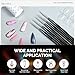 MelodySusie Nail Art Liner Brushes 5Pcs Professional Gel Polish Painting Art Design Pen Set for Thin Long Lines, Tiny Details, Fine Drawing, Delicate Coloring Sizes 5/7/9/11/20mm