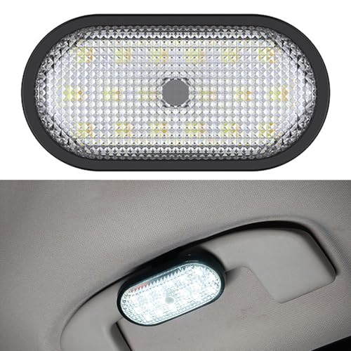CYDZSW Car LED Dome Lights Interior Wireless,Trunk Light,USB Rechargeable Battery Powered Inside Ceiling Roof Light for Cars RV UTV and Truck (18LED)