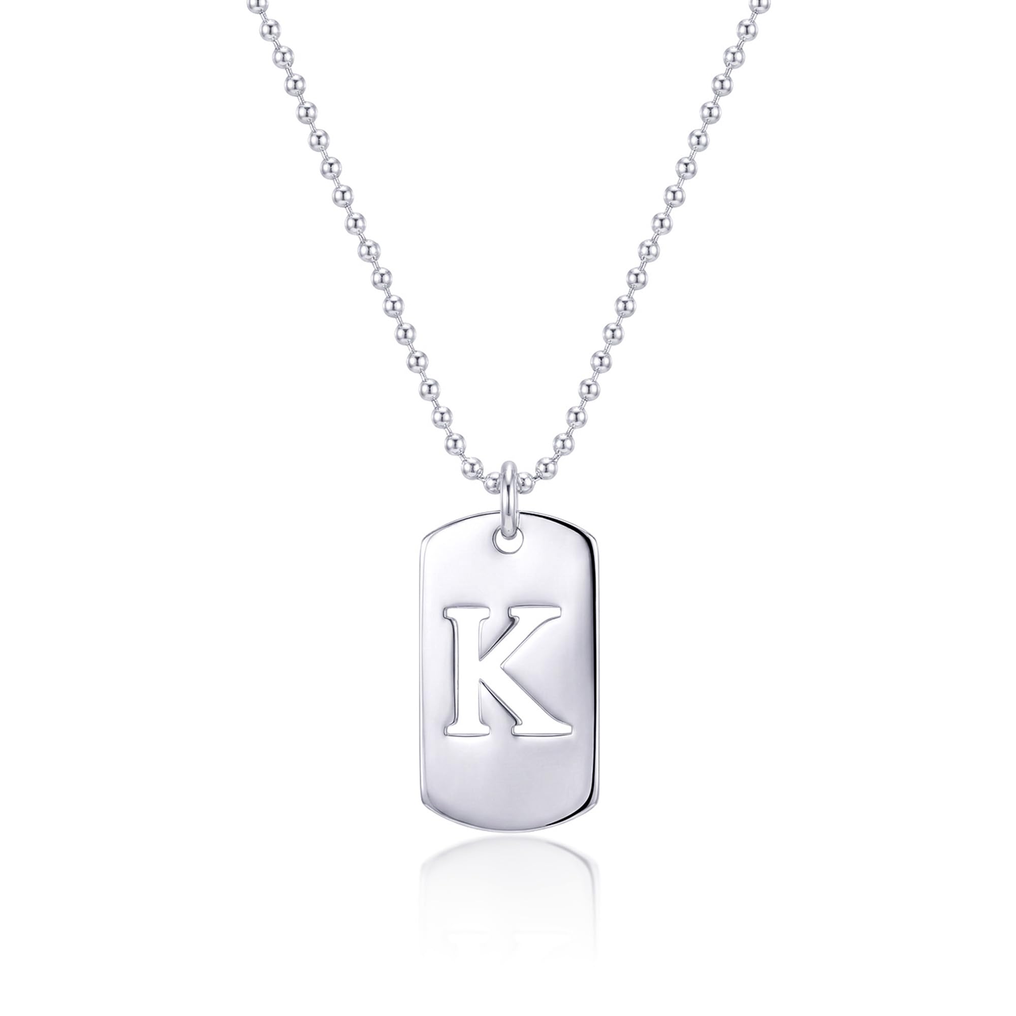 Personalized Customized Designer Dog-Tag Necklace | 925 Sterling Silver Custom Dog Tag Pendant Necklace for Men and Women | Customised Jewellery Gift for Wedding Anniversary Birthday-image-46