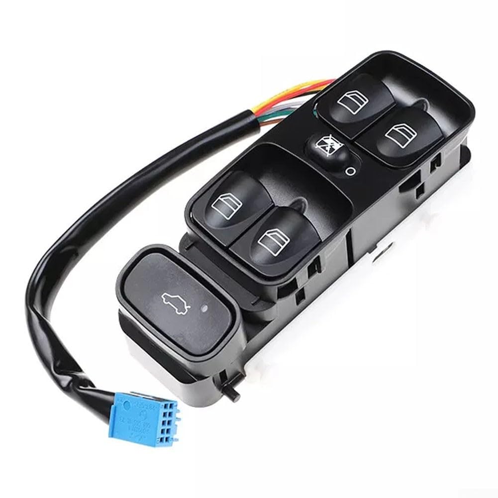 Zilimontt Interruptor de ventana principal para Mercedes Benz Clase C W203 C180 C200 C220 Número OEM: 2038200110DX 2038200110 Interruptor de elevalunas eléctrico para coche
