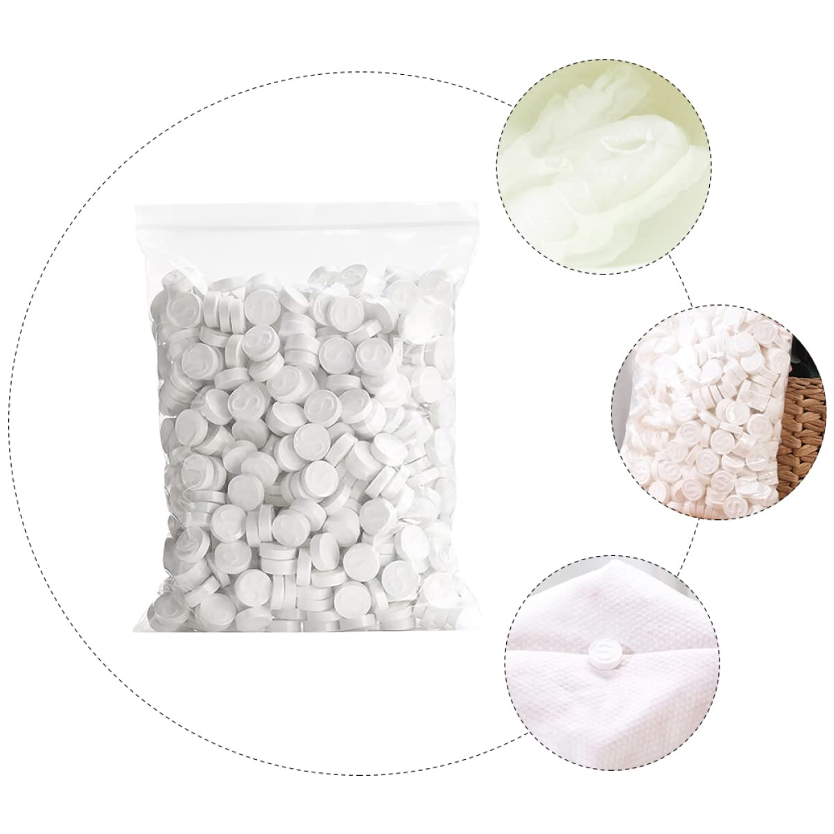 CALLARON 500 Pezzi Maschera Maschera Idratante per Della Assorbenza Facile Usare Materiale Naturale e per Trattamenti Te e Estetici