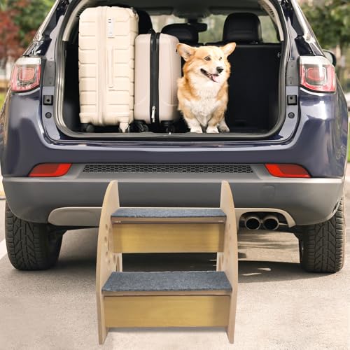 CheurYae Hundetreppe,rutschfeste Hunderampe für Sofa,Hundetreppe + Katzentreppe für Junge und alte Katzen,30 cm hoch für Sofa, Couch,Bett
