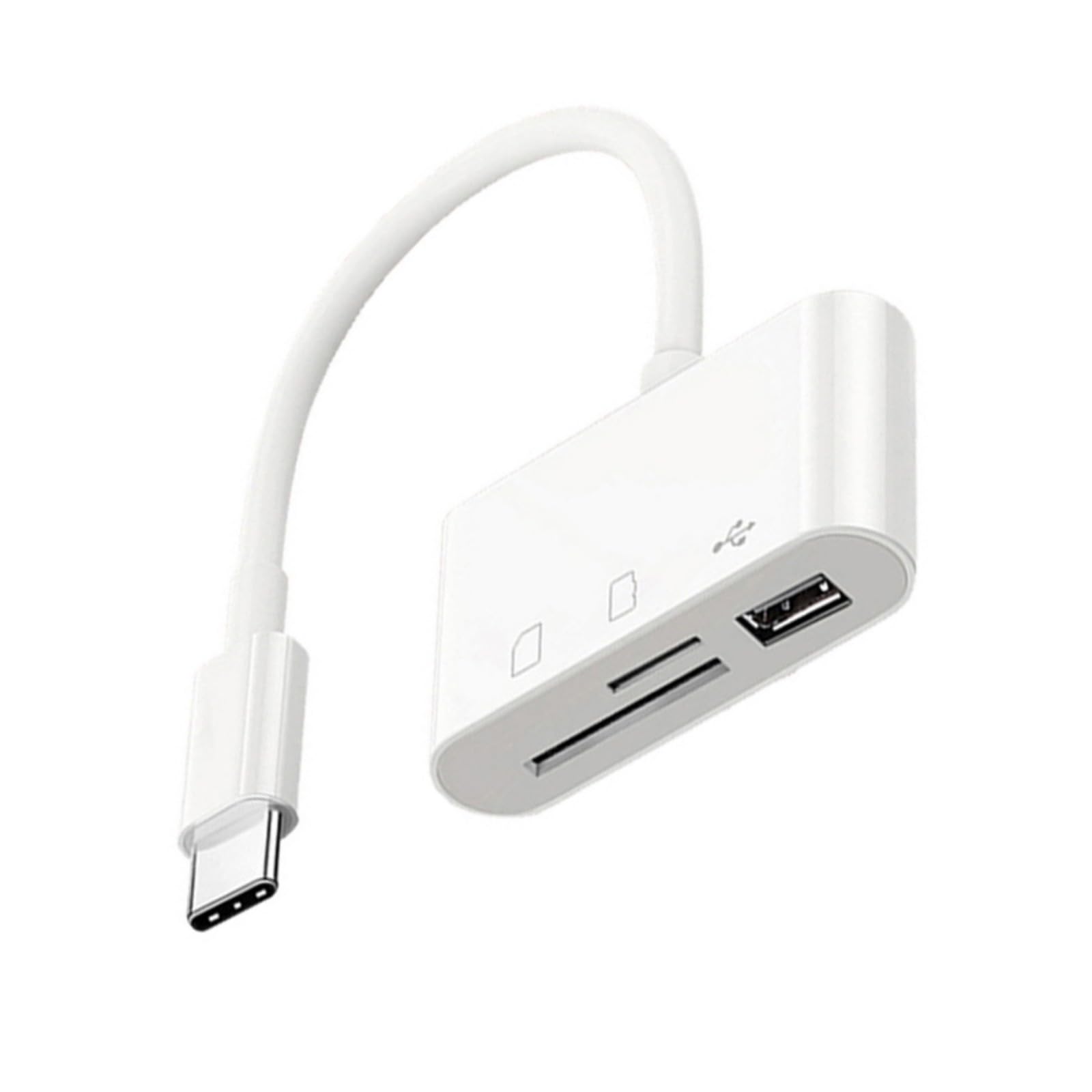 NVOQILIN USB C to Memory Card Reader USB Camera Card Reader Adapter Compatible for Smartphones Laptop PC Camera