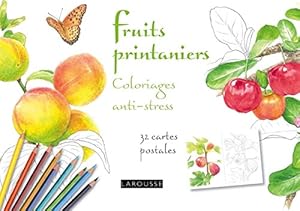Livres Couvertures de Fruits printaniers coloriages anti-stress 32 cartes postales